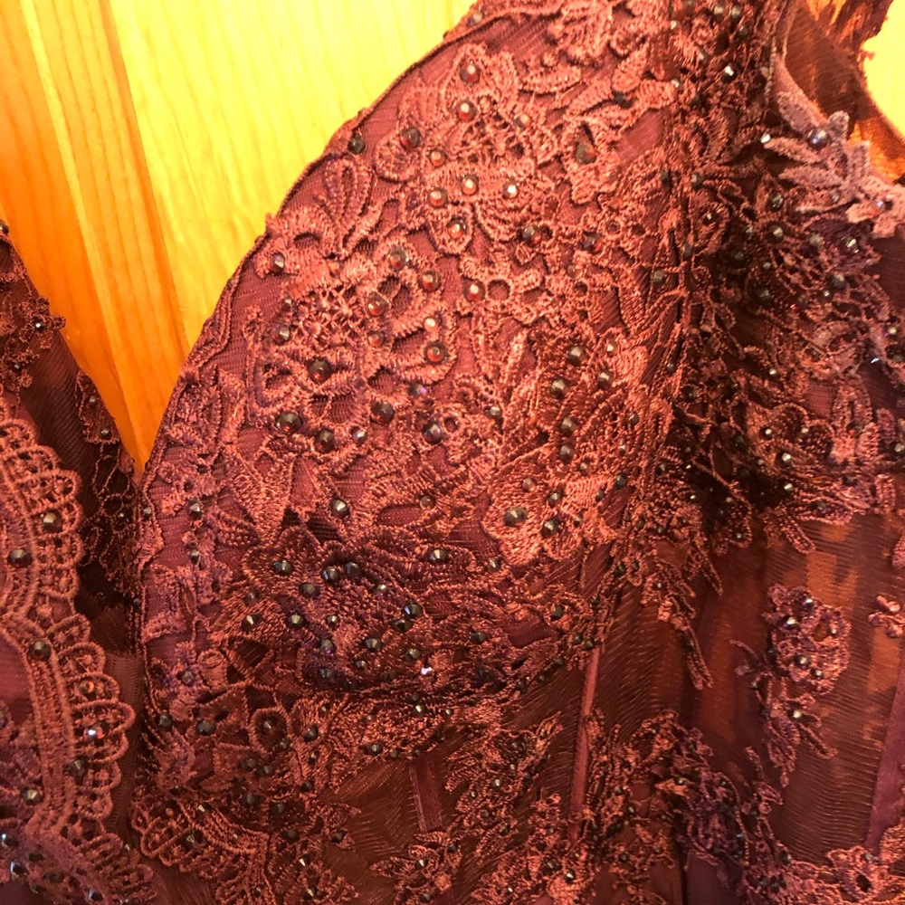 An off the shoulder Clarisse long prom dress - Picture 5 of 6